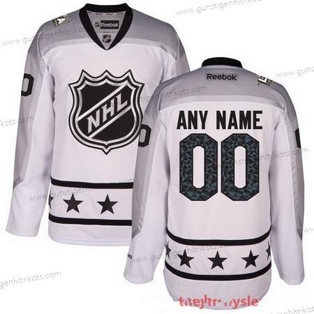 2017 NHL All-Star Game Personalisiertes Metropolitan Division Reebok Strickerei Hockey Trikots – Weiß