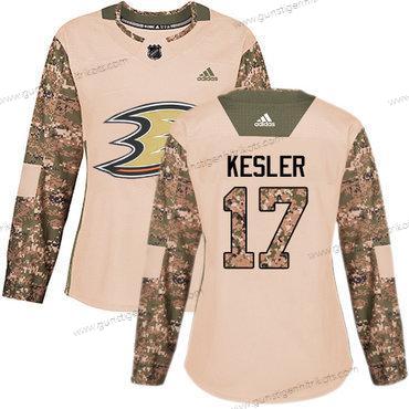 Adidas Frauen Anaheim Ducks #17 Ryan Kesler Authentisch 2017 Veterans Day Strickerei NHL Trikots – Tarnfarbe