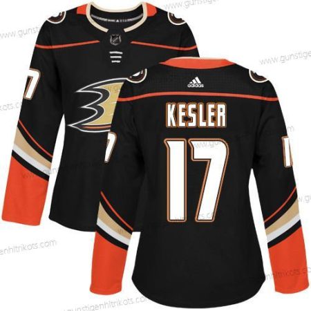 Adidas Frauen Anaheim Ducks #17 Ryan Kesler Heimtrikots Authentisch Strickerei NHL Trikots – Schwarz