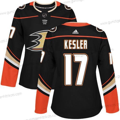 Adidas Frauen Anaheim Ducks #17 Ryan Kesler Heimtrikots Authentisch Strickerei NHL Trikots – Schwarz