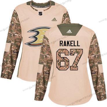 Adidas Frauen Anaheim Ducks #67 Rickard Rakell Authentisch 2017 Veterans Day Strickerei NHL Trikots – Tarnfarbe