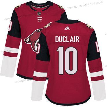 Adidas Frauen Arizona Coyotes #10 Anthony Duclair Heimtrikots Authentisch Strickerei NHL Trikots – Rot