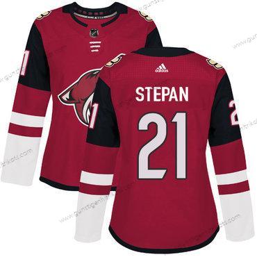 Adidas Frauen Arizona Coyotes #21 Derek Stepan Heimtrikots Authentisch Strickerei NHL Trikots – Rot