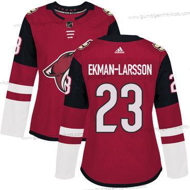 Adidas Frauen Arizona Coyotes #23 Oliver Ekman-Larsson Heimtrikots Authentisch Strickerei NHL Trikots – Rot