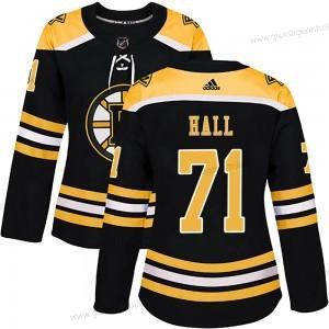 Adidas Frauen Boston Bruins #71 Taylor Hall Authentisch Heimtrikots Trikots – Schwarz