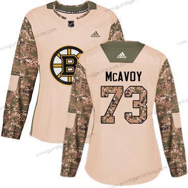 Adidas Frauen Boston Bruins #73 Charlie Mcavoy Authentisch 2017 Veterans Day Strickerei NHL Trikots – Tarnfarbe