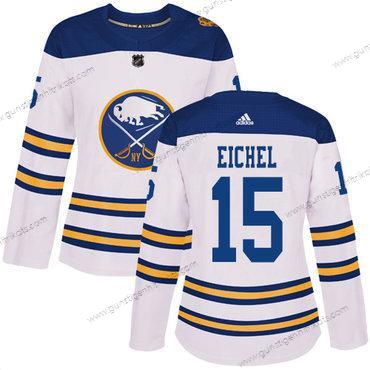 Adidas Frauen Buffalo Sabres #15 Jack Eichel Authentisch 2018 Winter Klassisch Strickerei NHL Trikots – Weiß