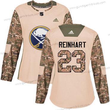 Adidas Frauen Buffalo Sabres #23 Sam Reinhart Authentisch 2017 Veterans Day Strickerei NHL Trikots – Tarnfarbe