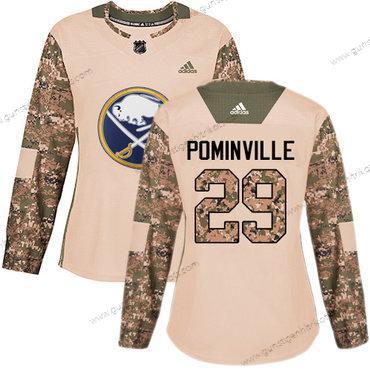 Adidas Frauen Buffalo Sabres #29 Jason Pominville Authentisch 2017 Veterans Day Strickerei NHL Trikots – Tarnfarbe