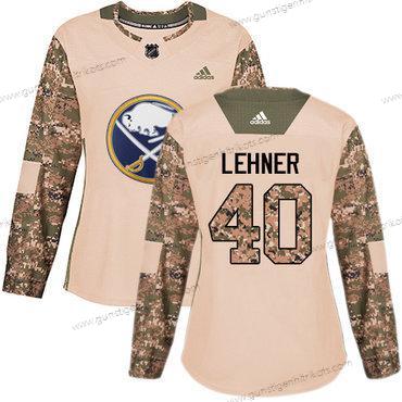 Adidas Frauen Buffalo Sabres #40 Robin Lehner Authentisch 2017 Veterans Day Strickerei NHL Trikots – Tarnfarbe