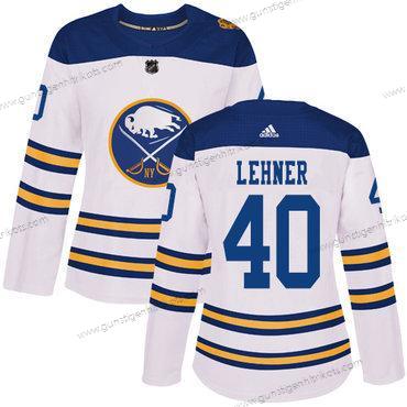 Adidas Frauen Buffalo Sabres #40 Robin Lehner Authentisch 2018 Winter Klassisch Strickerei NHL Trikots – Weiß