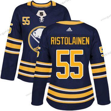 Adidas Frauen Buffalo Sabres #55 Rasmus Ristolainen Heimtrikots Authentisch Strickerei NHL Trikots – Marineblau Blau