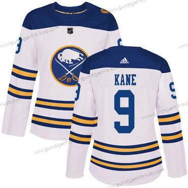 Adidas Frauen Buffalo Sabres #9 Evander Kane Authentisch 2018 Winter Klassisch Strickerei NHL Trikots – Weiß