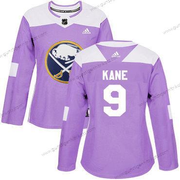 Adidas Frauen Buffalo Sabres #9 Evander Kane Authentisch Bekämpft Krebs Strickerei NHL Trikots – Lila