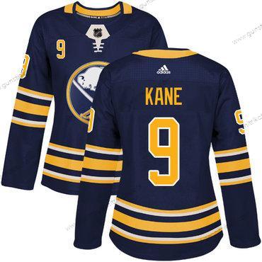 Adidas Frauen Buffalo Sabres #9 Evander Kane Heimtrikots Authentisch Strickerei NHL Trikots – Marineblau Blau