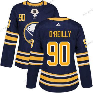 Adidas Frauen Buffalo Sabres #90 Ryan O’Reilly Heimtrikots Authentisch Strickerei NHL Trikots – Marineblau Blau