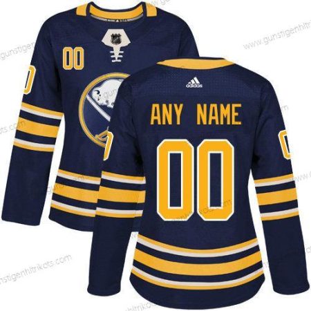 Adidas Frauen Buffalo Sabres Personalisiertes Authentisch Heimtrikots NHL Trikots – Marineblau Blau