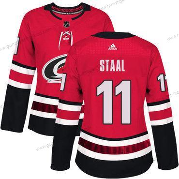 Adidas Frauen Carolina Hurricanes #11 Jordan Staal Heimtrikots Authentisch Strickerei NHL Trikots – Rot