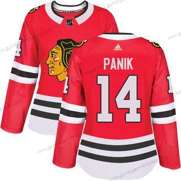 Adidas Frauen Chicago Blackhawks #14 Richard Panik Heimtrikots Authentisch Strickerei NHL Trikots – Rot