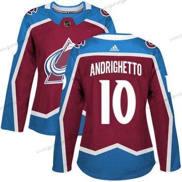 Adidas Frauen Colorado Avalanche #10 Sven Andrighetto Heimtrikots Authentisch Strickerei NHL Trikots – Rot