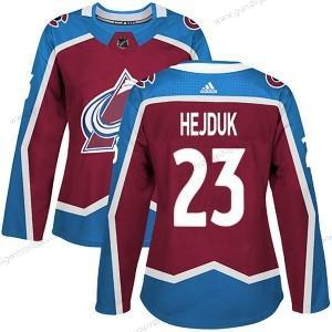 Adidas Frauen Colorado Avalanche #23 Milan Hejduk Authentisch Heimtrikots Trikots – Rot