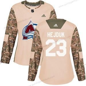 Adidas Frauen Colorado Avalanche #23 Milan Hejduk Authentisch Veterans Day Praxis Trikots – Tarnfarbe