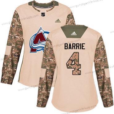 Adidas Frauen Colorado Avalanche #4 Tyson Barrie Authentisch 2017 Veterans Day Strickerei NHL Trikots – Tarnfarbe