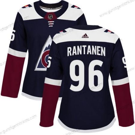 Adidas Frauen Colorado Avalanche #96 Mikko Rantanen ersatzweise Authentisch Strickerei NHL Trikots – Marineblau