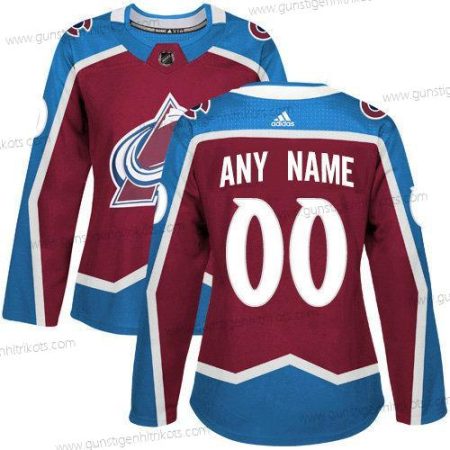 Adidas Frauen Colorado Avalanche Personalisiertes Authentisch Heimtrikots NHL Trikots – Rot