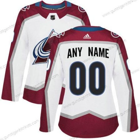 Adidas Frauen Colorado Avalanche Personalisiertes NHL Authentisch Trikots – Weiß