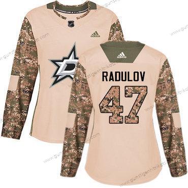 Adidas Frauen Dallas Stars #47 Alexander Radulov Authentisch 2017 Veterans Day Strickerei NHL Trikots – Tarnfarbe