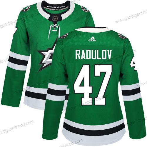 Adidas Frauen Dallas Stars #47 Alexander Radulov Heimtrikots Authentisch Strickerei NHL Trikots – Grün