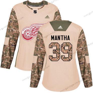 Adidas Frauen Detroit Red Wings #39 Anthony Mantha Authentisch 2017 Veterans Day Strickerei NHL Trikots – Tarnfarbe