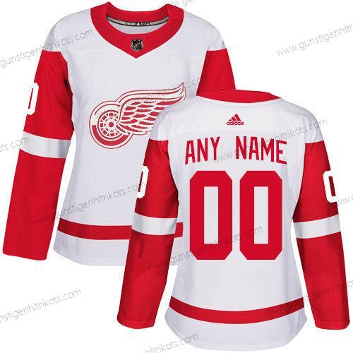 Adidas Frauen Detroit Red Wings Personalisiertes NHL Authentisch Trikots – Weiß