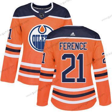 Adidas Frauen Edmonton Oilers #21 Andrew Ference Heimtrikots Authentisch Strickerei NHL Trikots – Orange