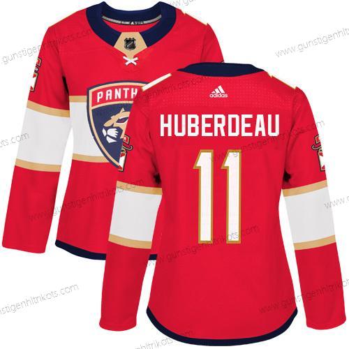 Adidas Frauen Florida Panthers #11 Jonathan Huberdeau Heimtrikots Authentisch Strickerei NHL Trikots – Rot