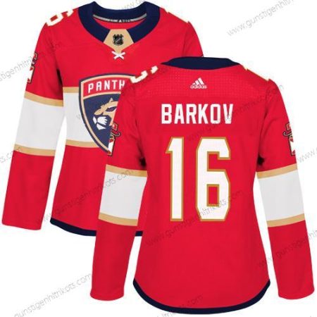 Adidas Frauen Florida Panthers #16 Aleksander Barkov Heimtrikots Authentisch Strickerei NHL Trikots – Rot