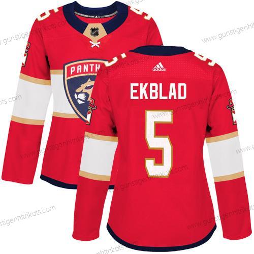 Adidas Frauen Florida Panthers #5 Aaron Ekblad Heimtrikots Authentisch Strickerei NHL Trikots – Rot