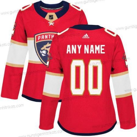 Adidas Frauen Florida Panthers Personalisiertes Authentisch Heimtrikots NHL Trikots – Rot