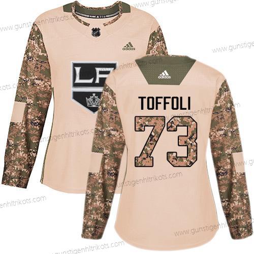 Adidas Frauen Los Angeles Kings #73 Tyler Toffoli Authentisch 2017 Veterans Day Strickerei NHL Trikots – Tarnfarbe