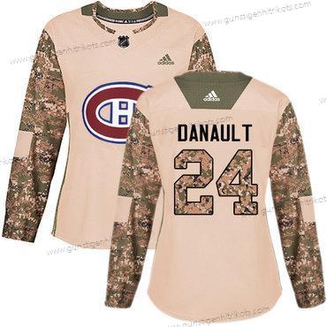 Adidas Frauen Montreal Canadiens #24 Phillip Danault Authentisch 2017 Veterans Day Strickerei NHL Trikots – Tarnfarbe