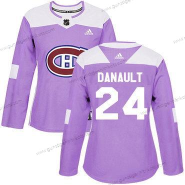 Adidas Frauen Montreal Canadiens #24 Phillip Danault Authentisch Bekämpft Krebs Strickerei NHL Trikots – Lila