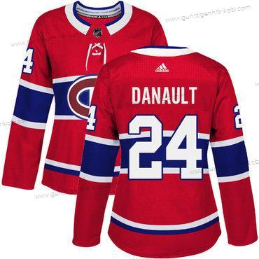 Adidas Frauen Montreal Canadiens #24 Phillip Danault Heimtrikots Authentisch Strickerei NHL Trikots – Rot