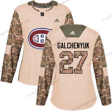 Adidas Frauen Montreal Canadiens #27 Alex Galchenyuk Authentisch 2017 Veterans Day Strickerei NHL Trikots – Tarnfarbe