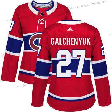 Adidas Frauen Montreal Canadiens #27 Alex Galchenyuk Heimtrikots Authentisch Strickerei NHL Trikots – Rot