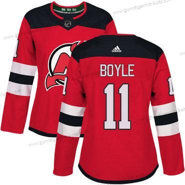 Adidas Frauen New Jersey Devils #11 Brian Boyle Heimtrikots Authentisch Strickerei NHL Trikots – Rot