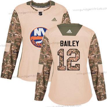 Adidas Frauen New York Islanders #12 Josh Bailey Authentisch 2017 Veterans Day Strickerei NHL Trikots – Tarnfarbe