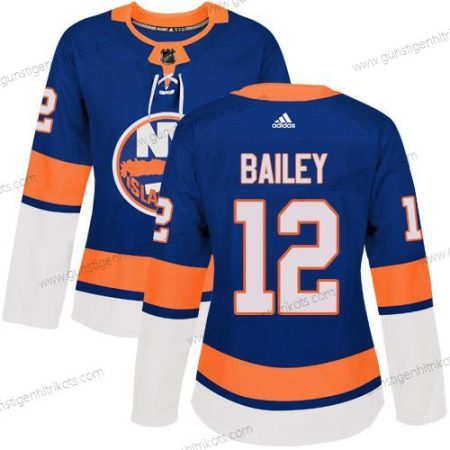 Adidas Frauen New York Islanders #12 Josh Bailey Royal Heimtrikots Authentisch Strickerei NHL Trikots – Blau