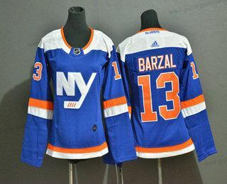 Adidas Frauen New York Islanders #13 Mathew Barzal New Heimtrikots 2019 Hockey Strickerei NHL Trikots – Blau