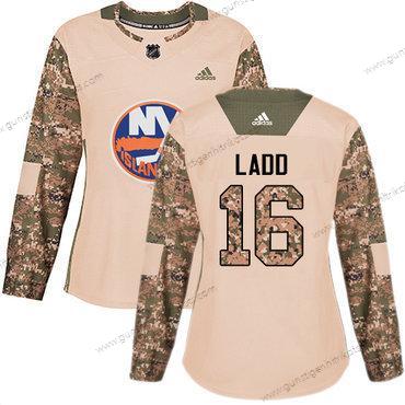 Adidas Frauen New York Islanders #16 Andrew Ladd Authentisch 2017 Veterans Day Strickerei NHL Trikots – Tarnfarbe